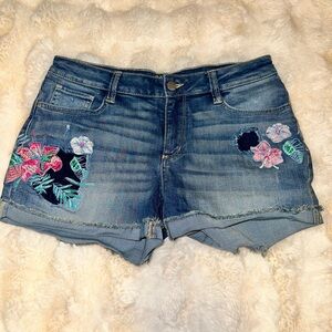 Ana floral denim shorts size 8